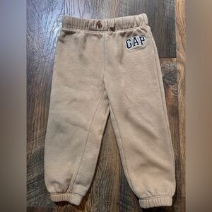 Baby Gap Tan Khaki Sweatpants Joggers Size 2T With Elastic Waist